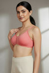 Zivame Double Layered Non Wired 3/4th Coverage Bra - Georgia Peach — thumbnail 4